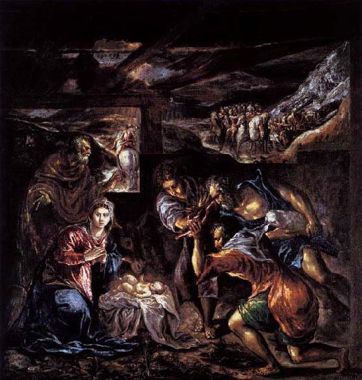 GRECO, El The Adoration of the Shepherds oil painting image